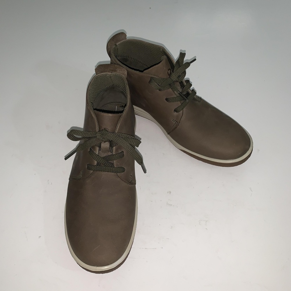 ECCO Boots Womens Size 6 Brown Nubuck Hydromax Ankle Chukka Water Resistant